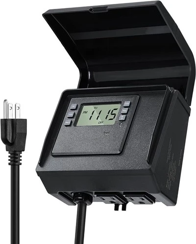 Nema 5-15 r timer de pool digital